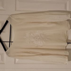 Banana Republic beige blouse XL